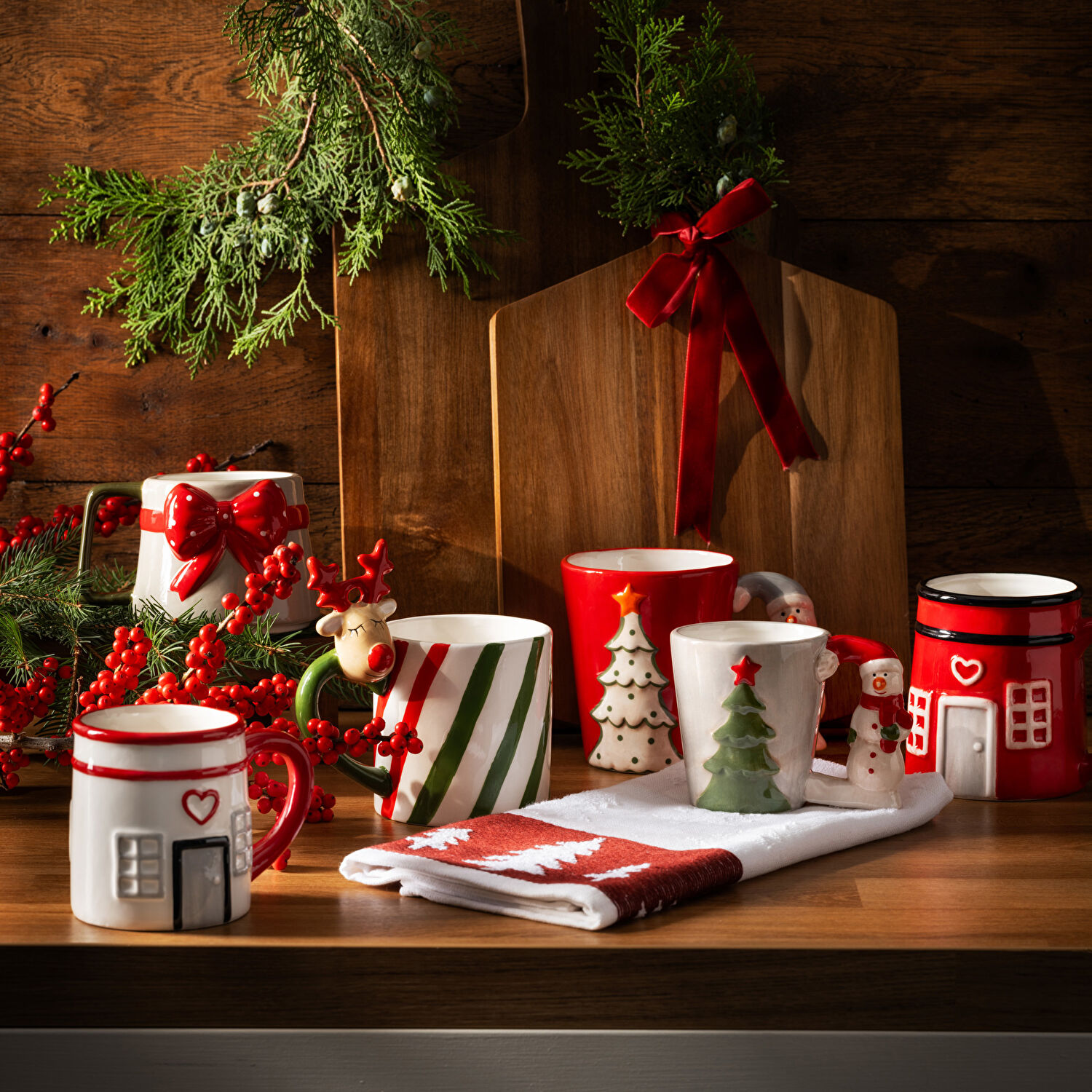 Linens House Dolomit 460 ml Kupa Kırmızı