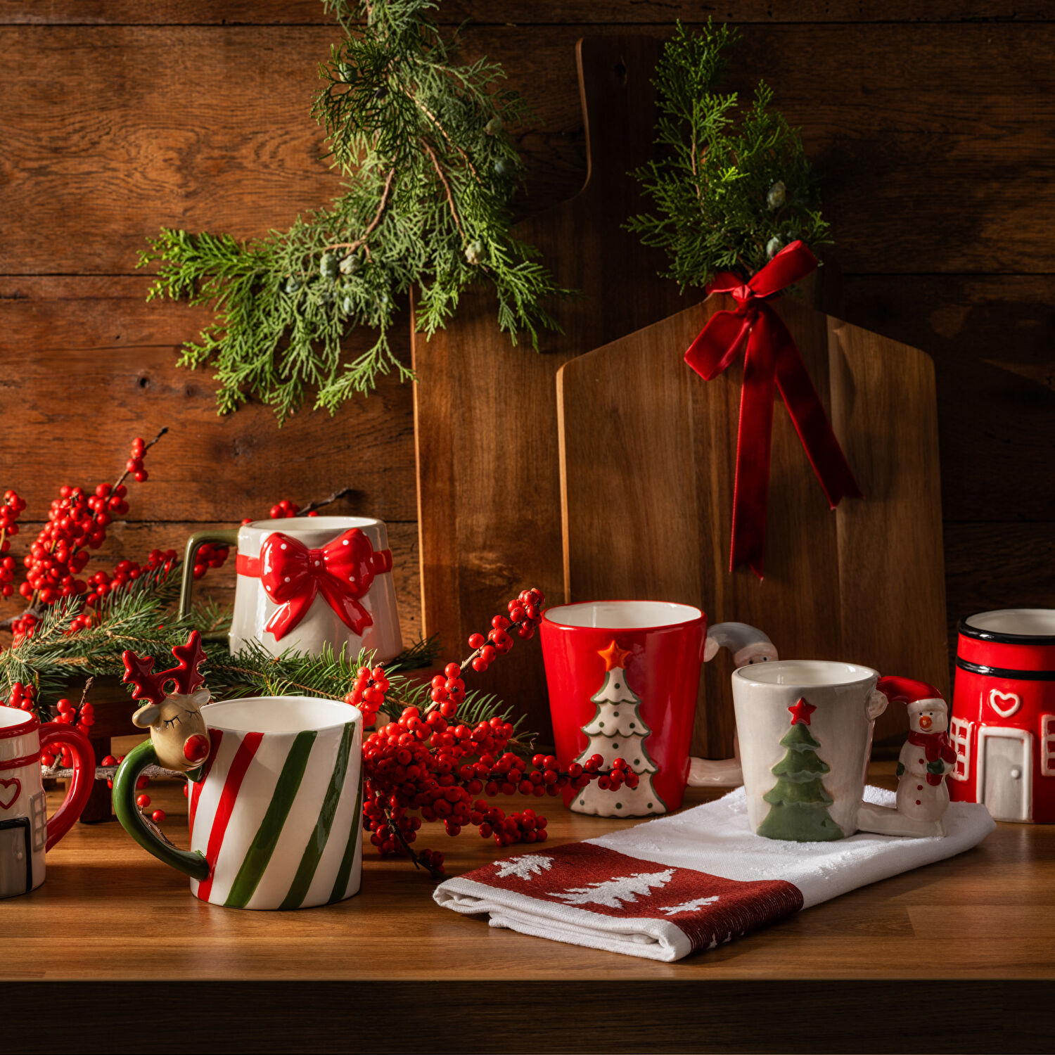 Linens House Dolomit 460 ml Kupa Kırmızı