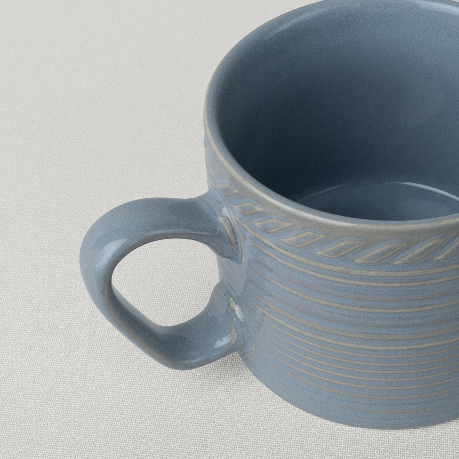 Linens Ringa Stoneware 250 ml Kupa Mavi