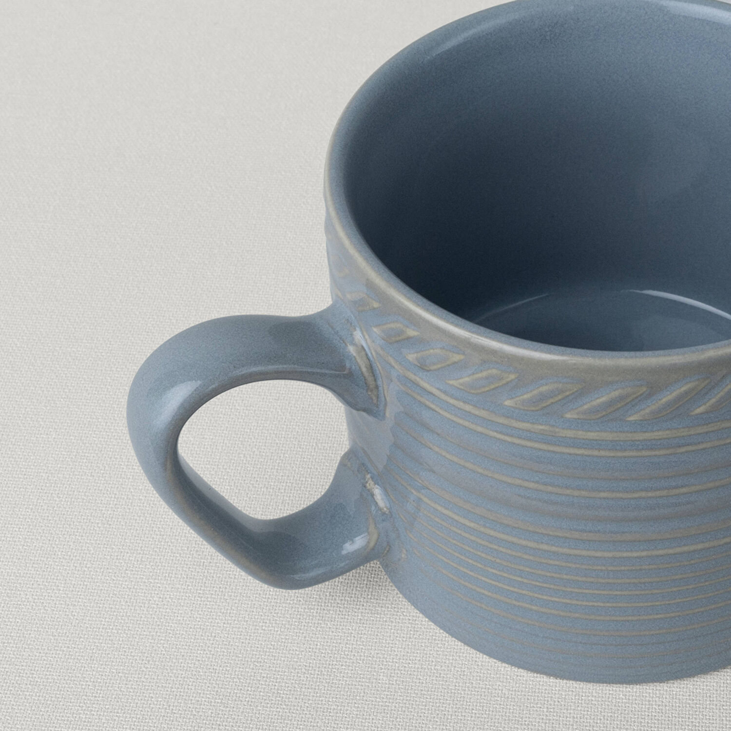 Linens Ringa Stoneware 250 ml Kupa Mavi