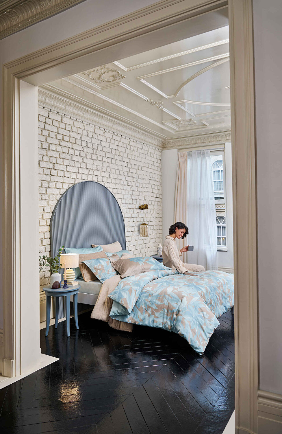 Linens Ringa Stoneware 250 ml Kupa Mavi