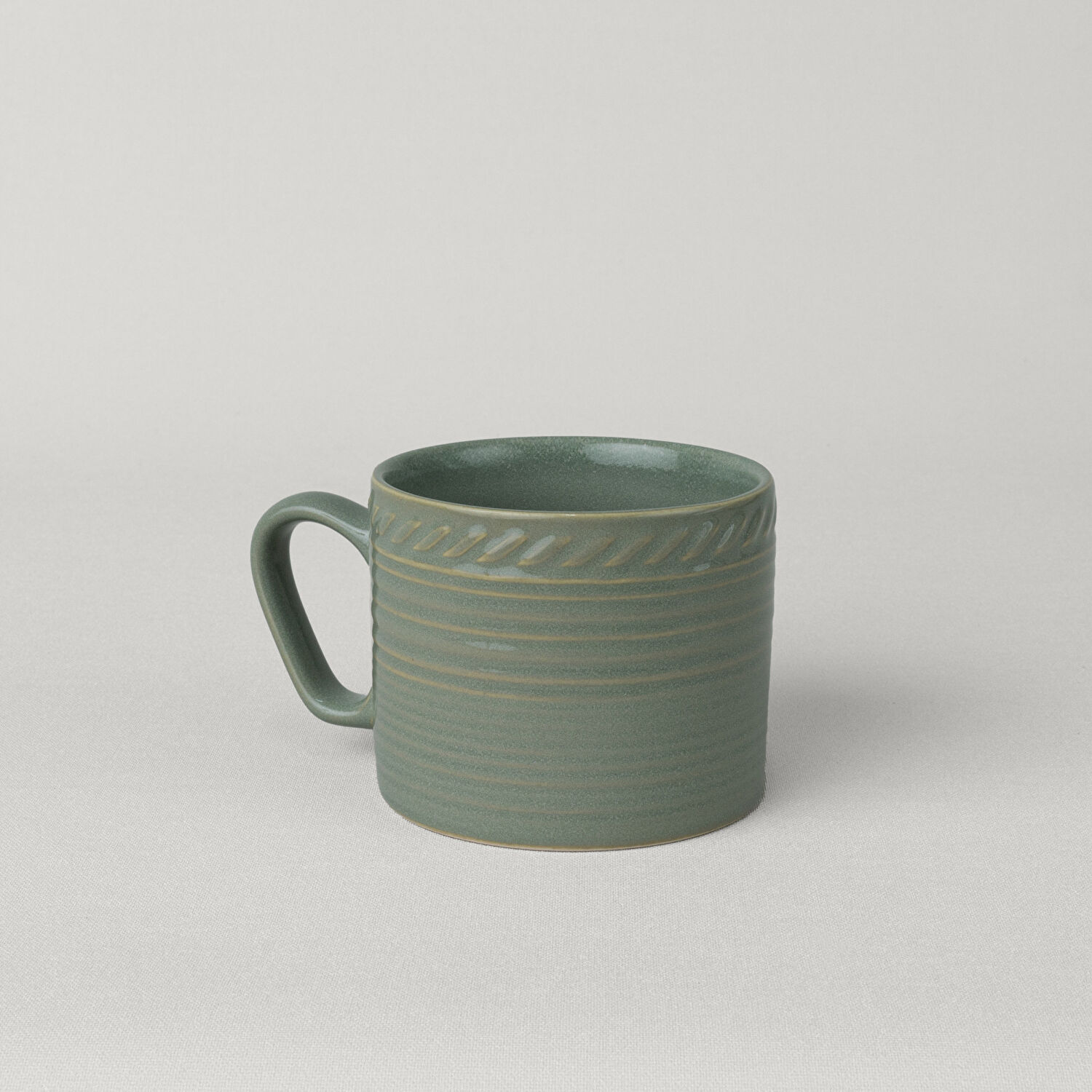 Linens Ringa Stoneware 250 ml Kupa Yeşil