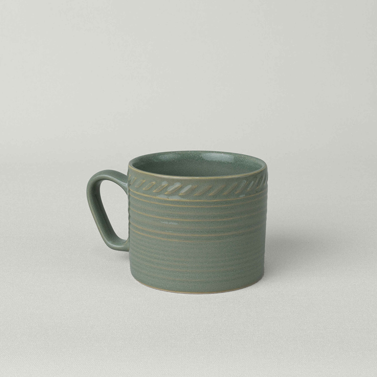 Linens Ringa Stoneware 250 ml Kupa Yeşil