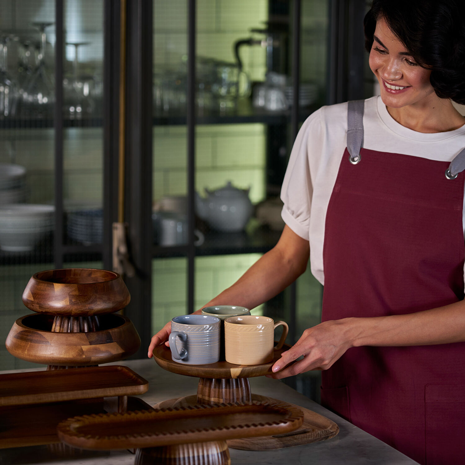 Linens Ringa Stoneware 250 ml Kupa Taba