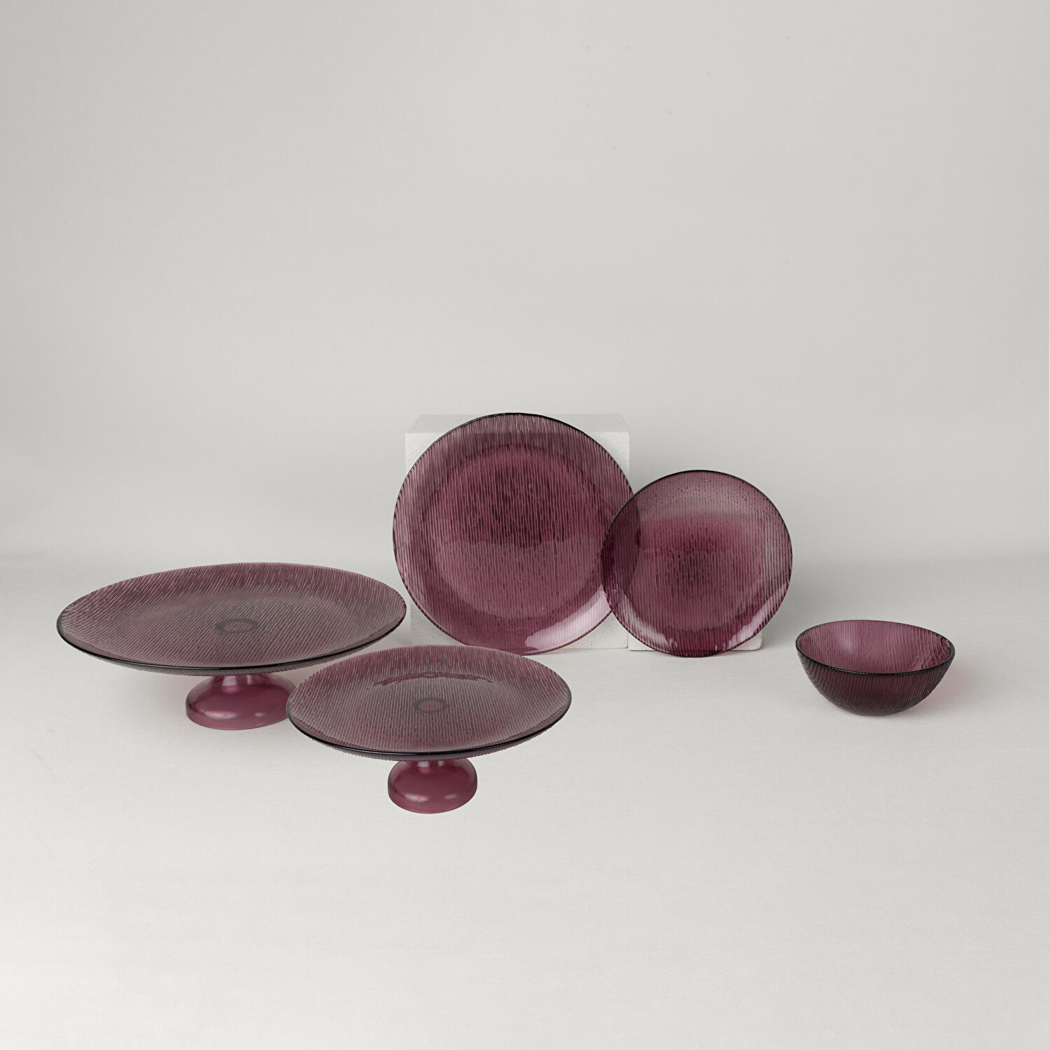 Linens Fine Servis Tabak 27 cm Mürdüm