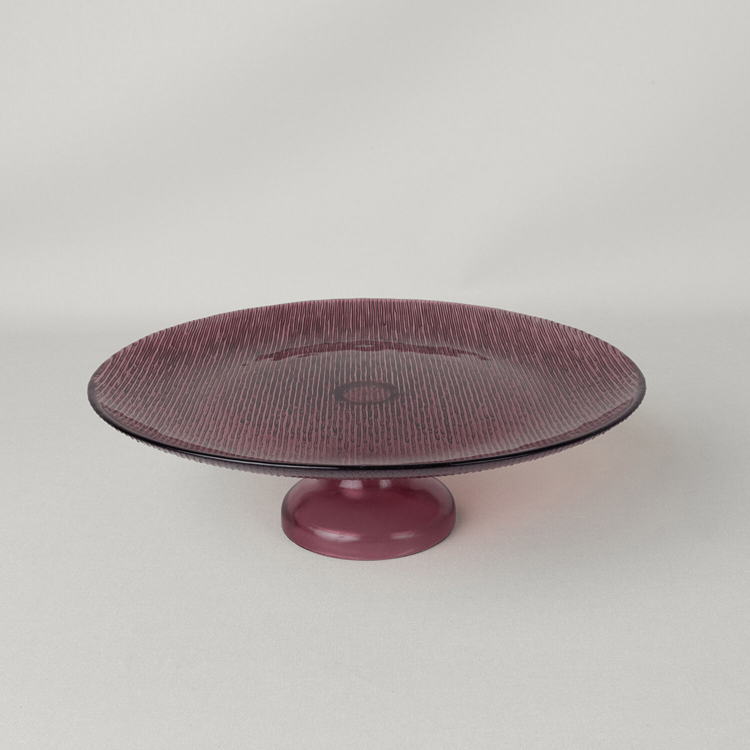 Linens Fine Ayaklı Servis 27 cm Mürdüm