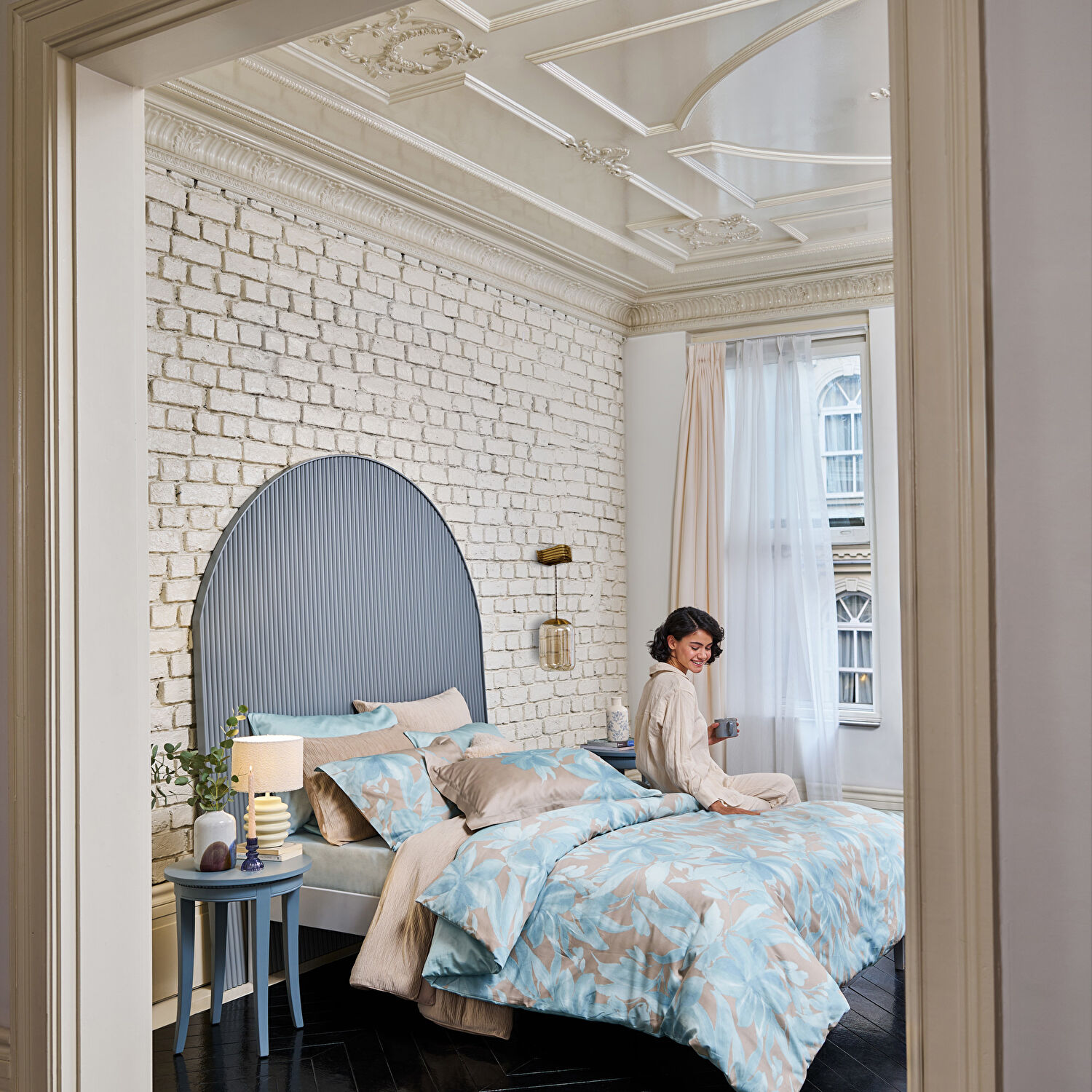 Linens Dıxıe 45x45 cm Kırlent Kılıfı Latte