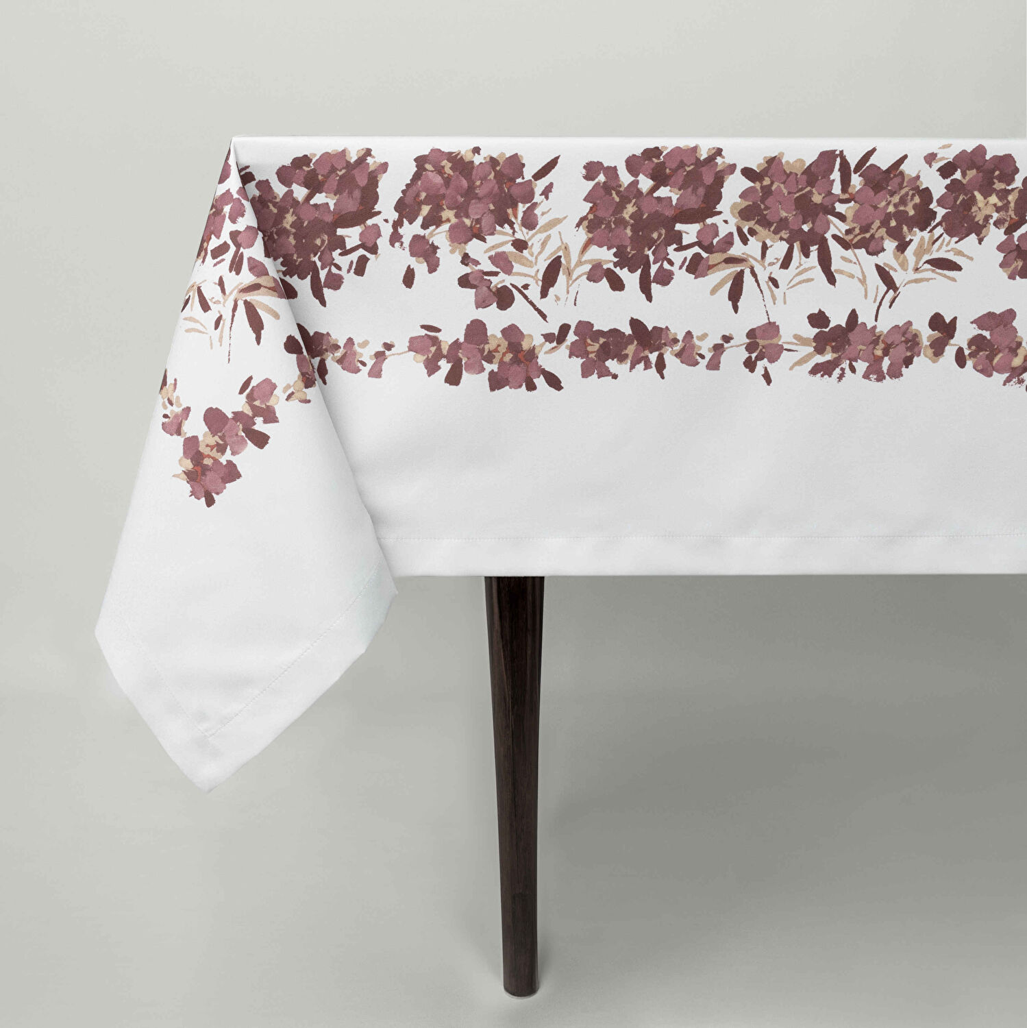 Linens Tale 150x250 cm Masa Örtüsü Mürdüm