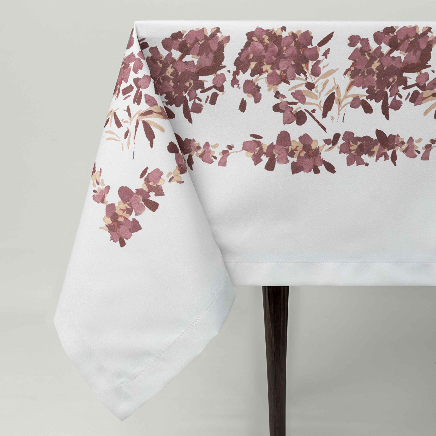 Linens Tale 150x250 cm Masa Örtüsü Mürdüm