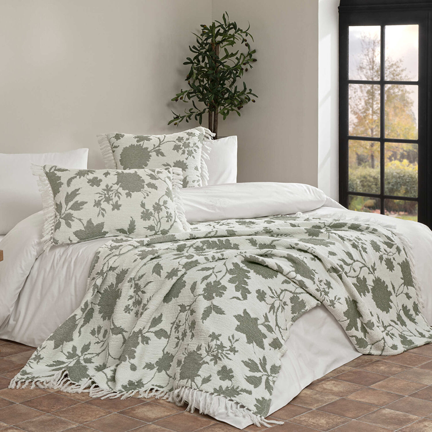 Linens Hotmia Kırlent Kılıfı 50x50 cm Yeşil