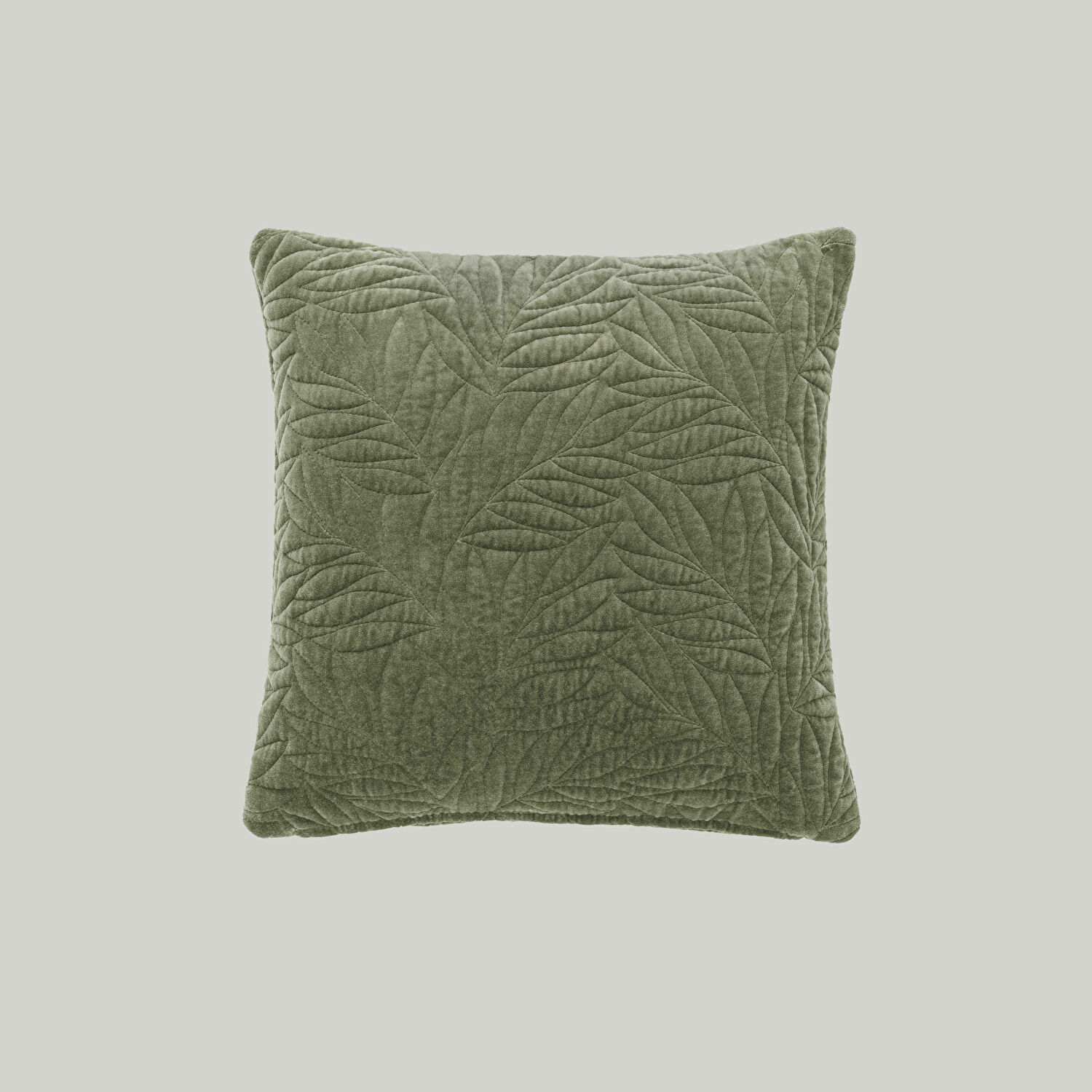 Linens Velour Kırlent Kılıfı 45x45 cm Haki