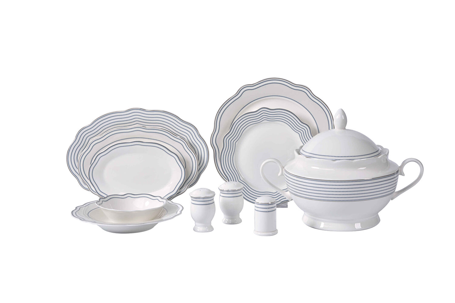 Pierre Cardin Blair 60 Parça 12 Kişilik Yemek Takımı