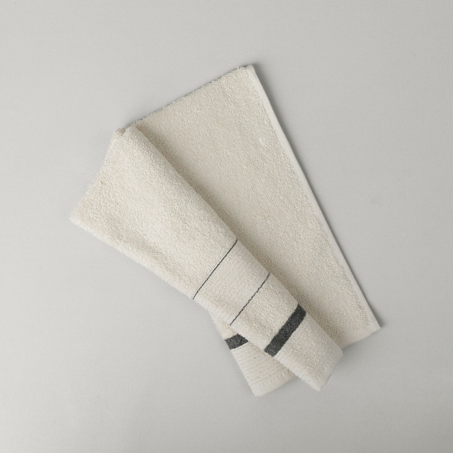 Linens Acute 40x60 cm Kurulama Bezi Antrasit-Ekru