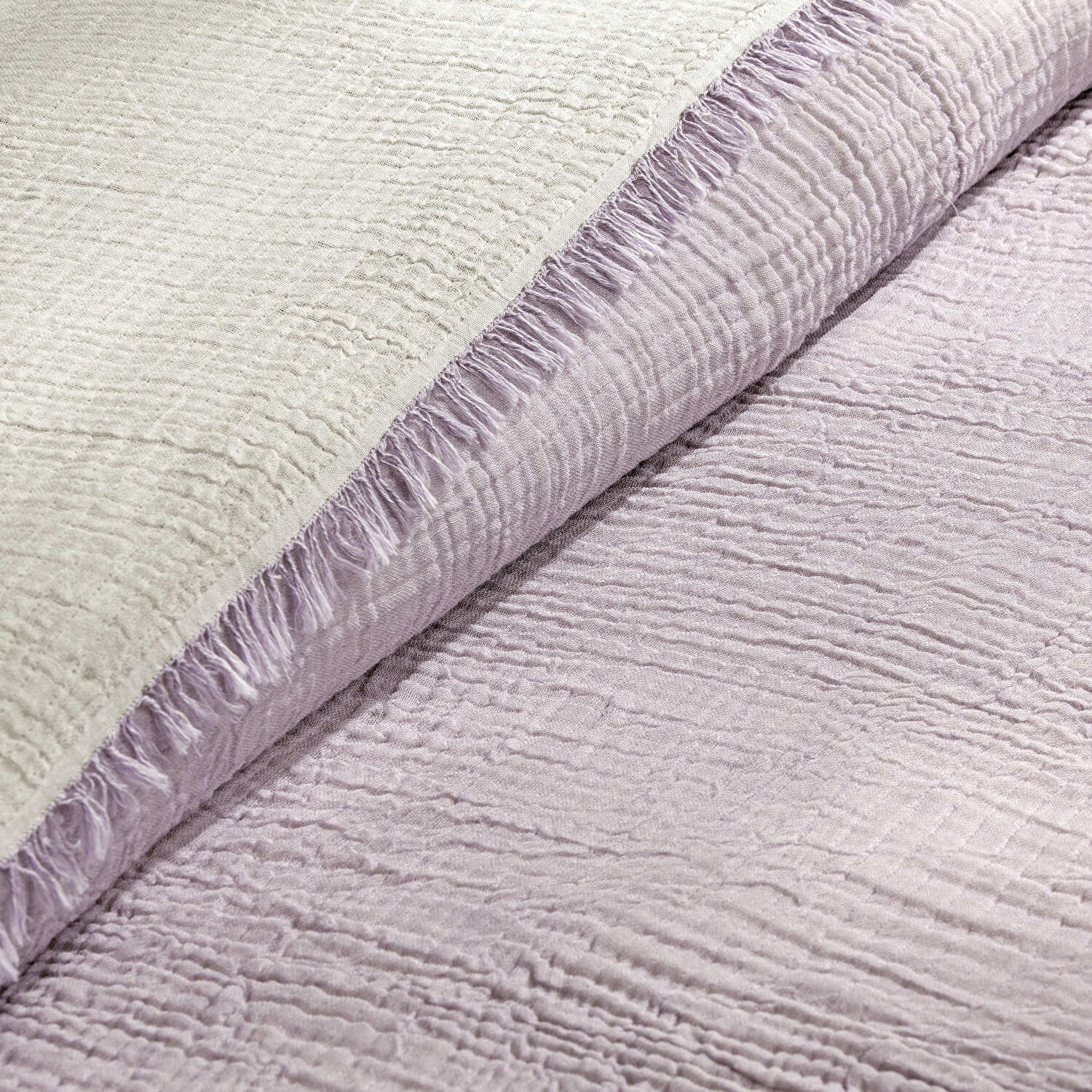 Linens Coraux Pamuk Muslin Çift Kişilik Pike Lila
