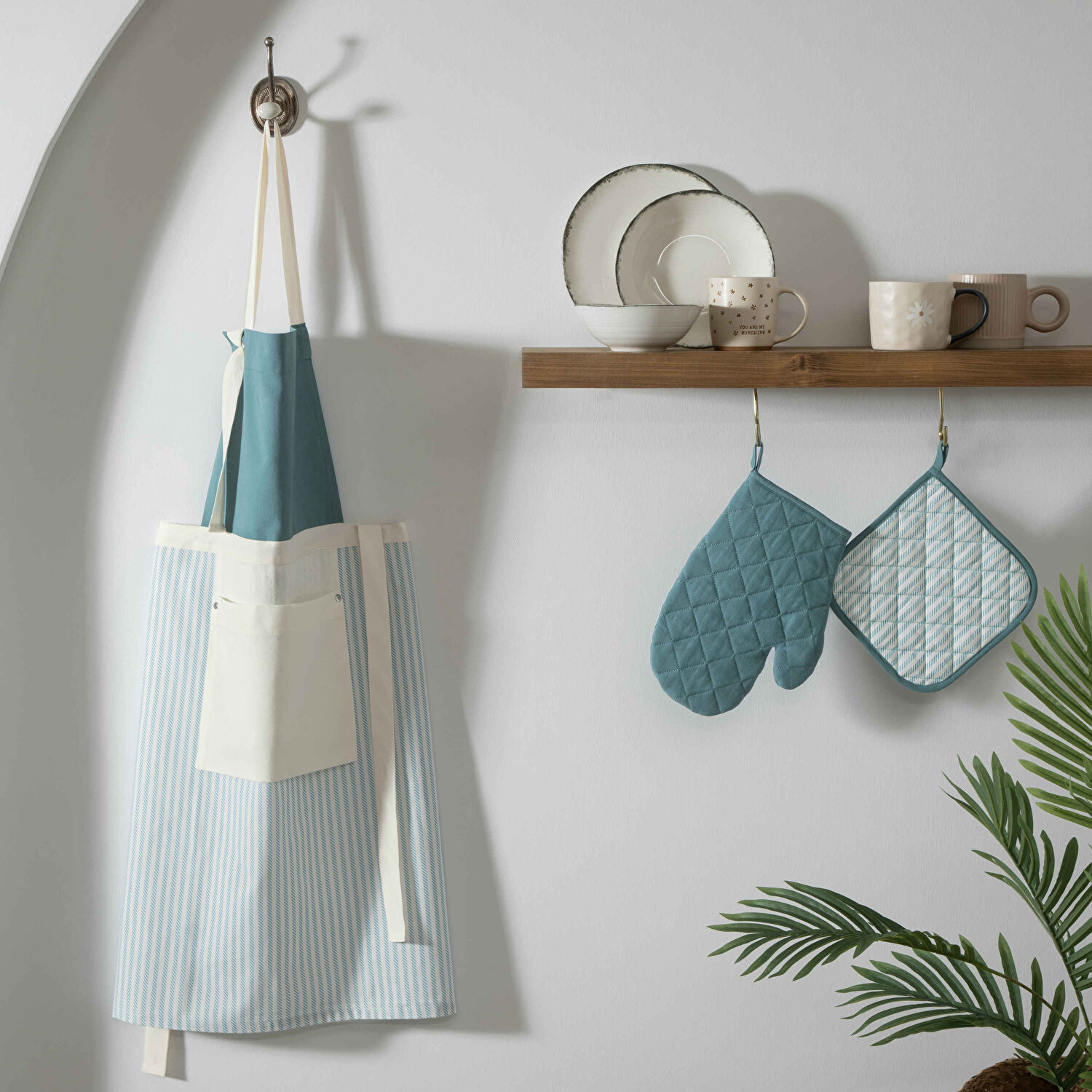 Linens Jackie Mutfak Eldiveni Petrol