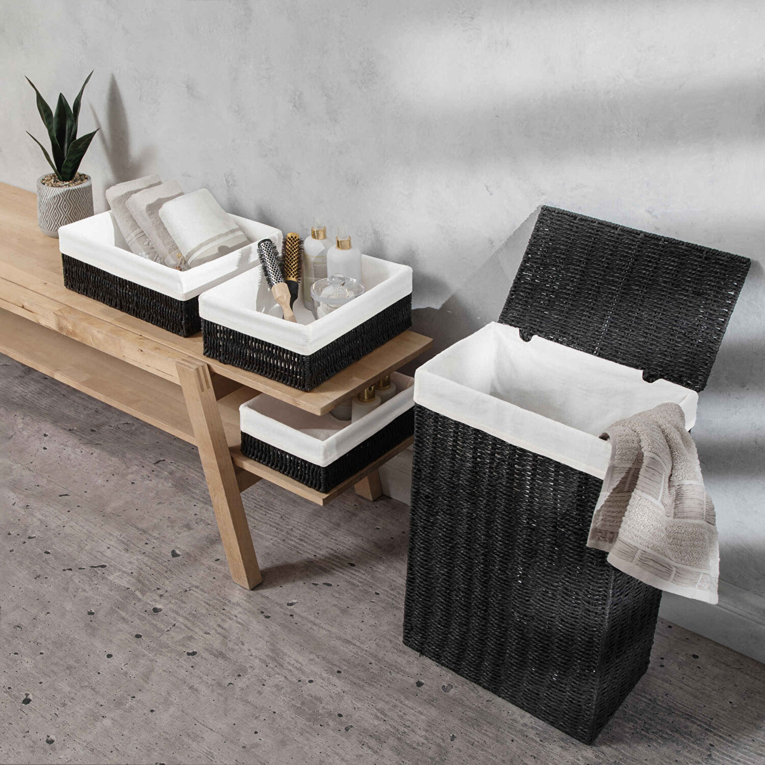 Linens Tera Pamuk 50x85 Cm Yüz Havlusu Taş