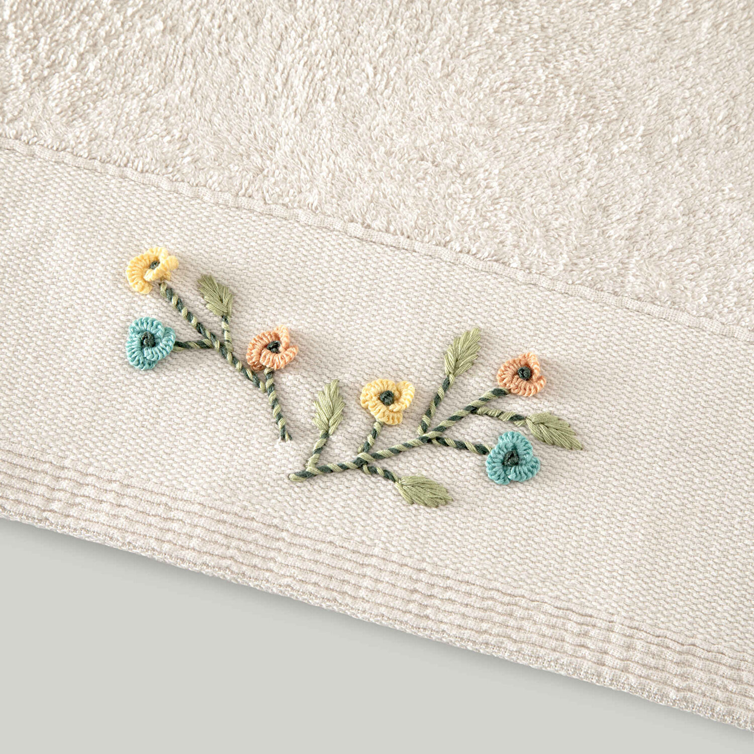 Linens Noa Bambu 50x85 cm Yüz Havlusu Bej (450 G/M²)