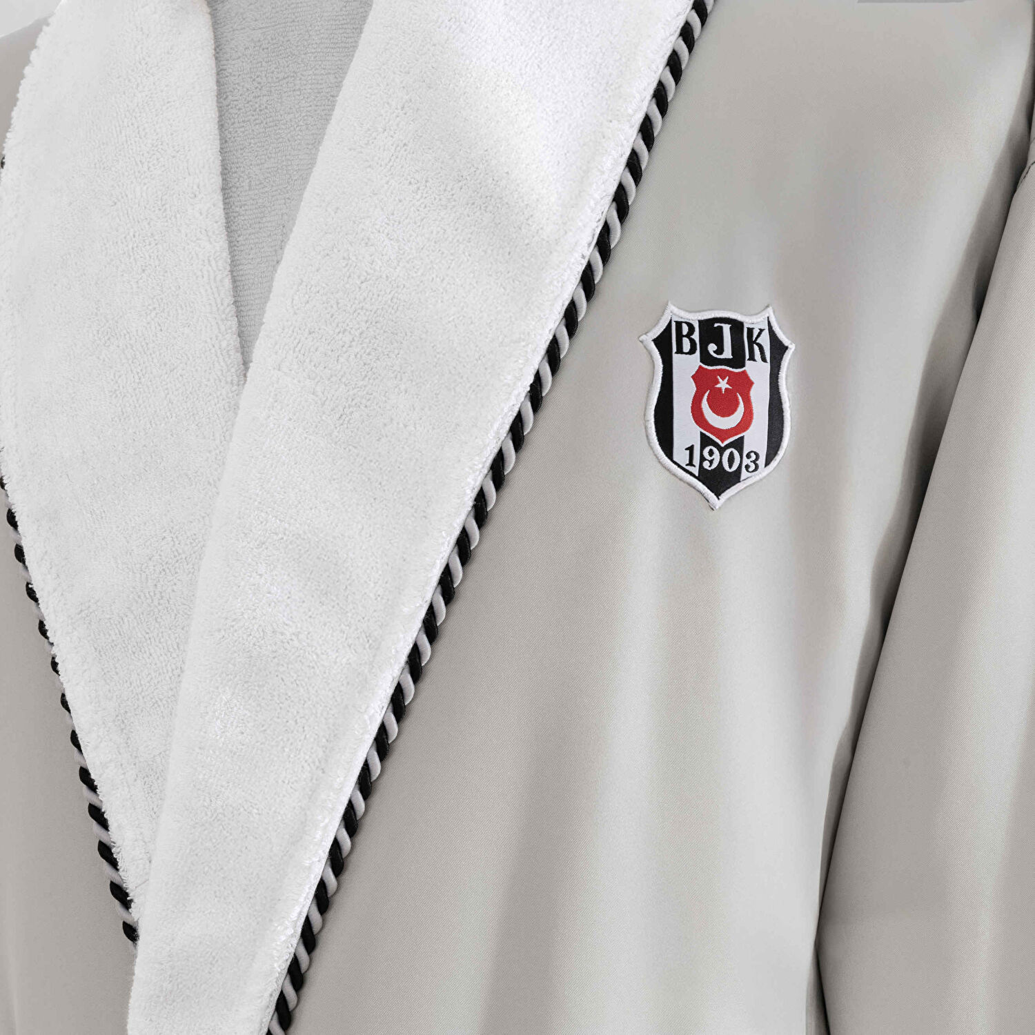 Taç Lisanslı Beşiktaş Double Şalyaka Pamuk L Yetişkin Bornoz