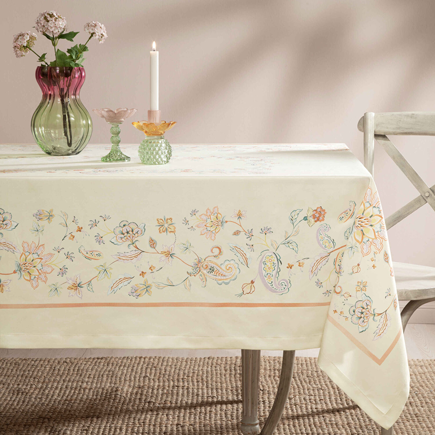 Linens Tropical 150x250 cm Masa Örtüsü Renkli