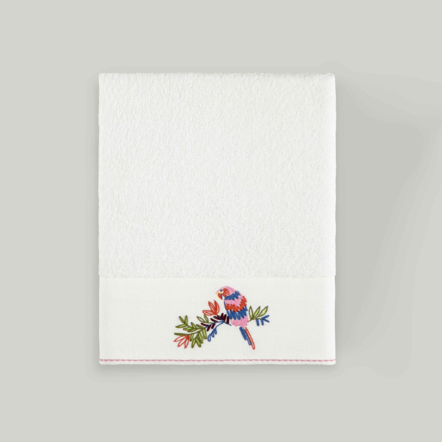 Linens Tropicano Pamuk 50x85 cm Yüz Havlusu Beyaz (450 G/M²)