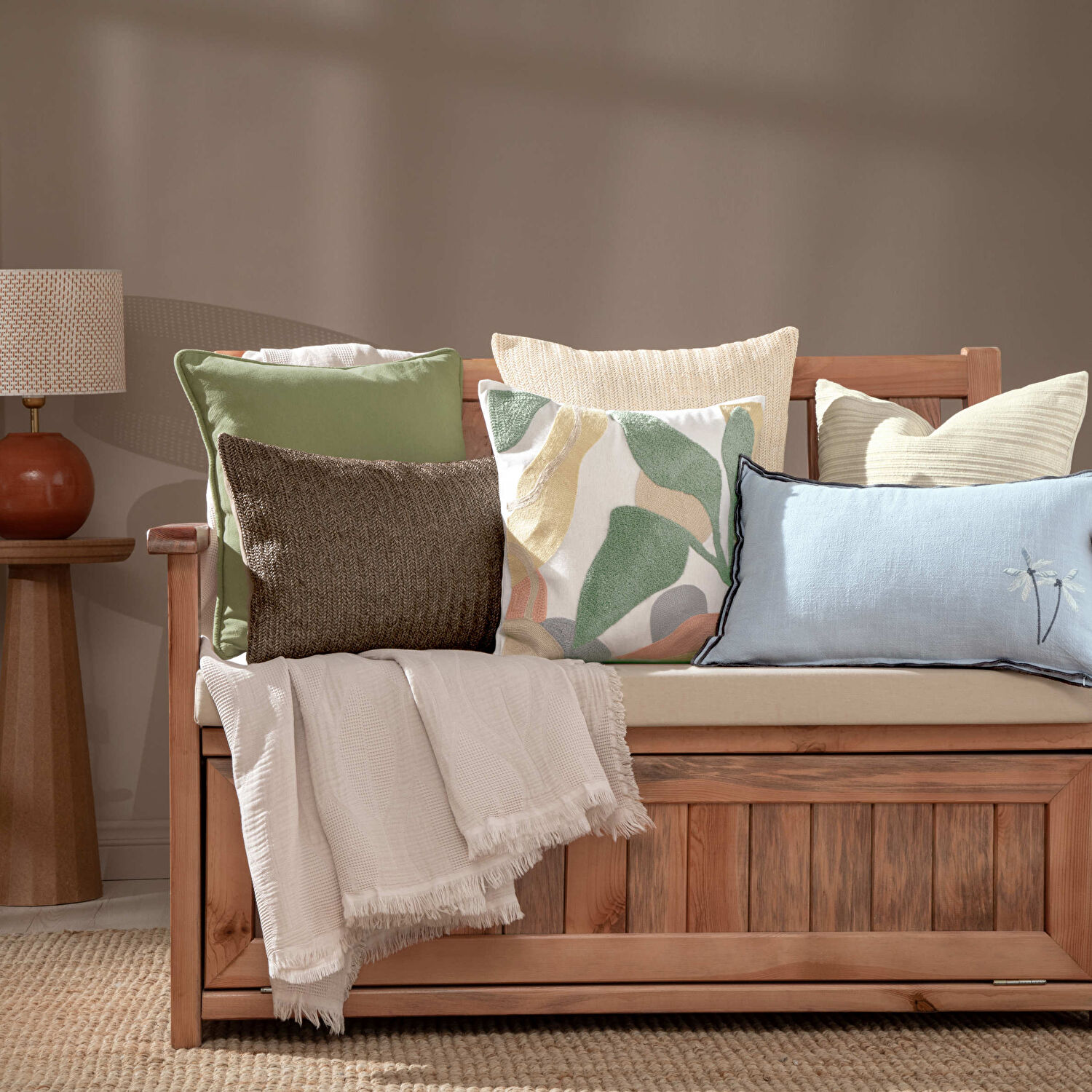 Linens Tropic 40x40 cm Kırlent Kılıfı Renkli