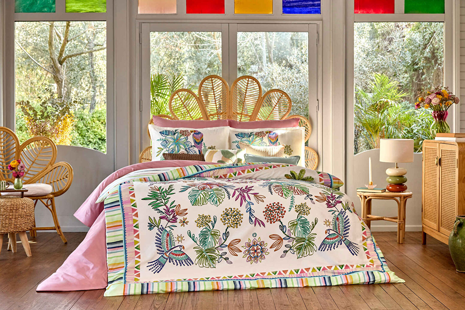 Linens Tropic 40x40 cm Kırlent Kılıfı Renkli