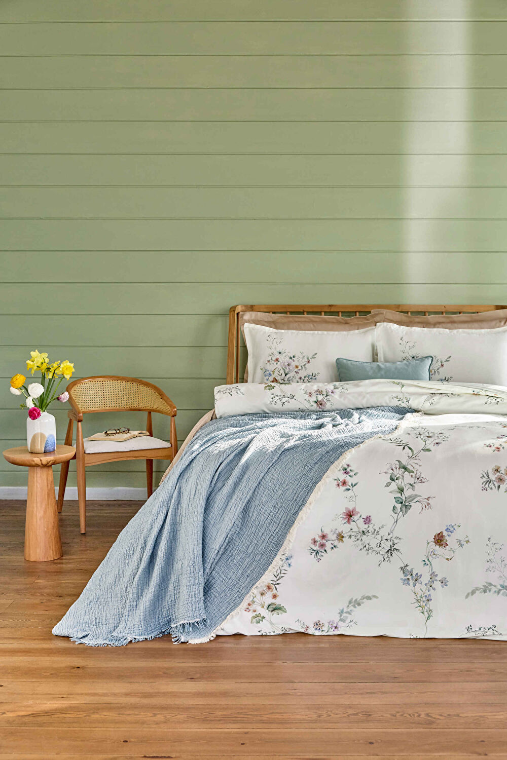 Linens Native 30x50 cm Kırlent Kılıfı Mavi