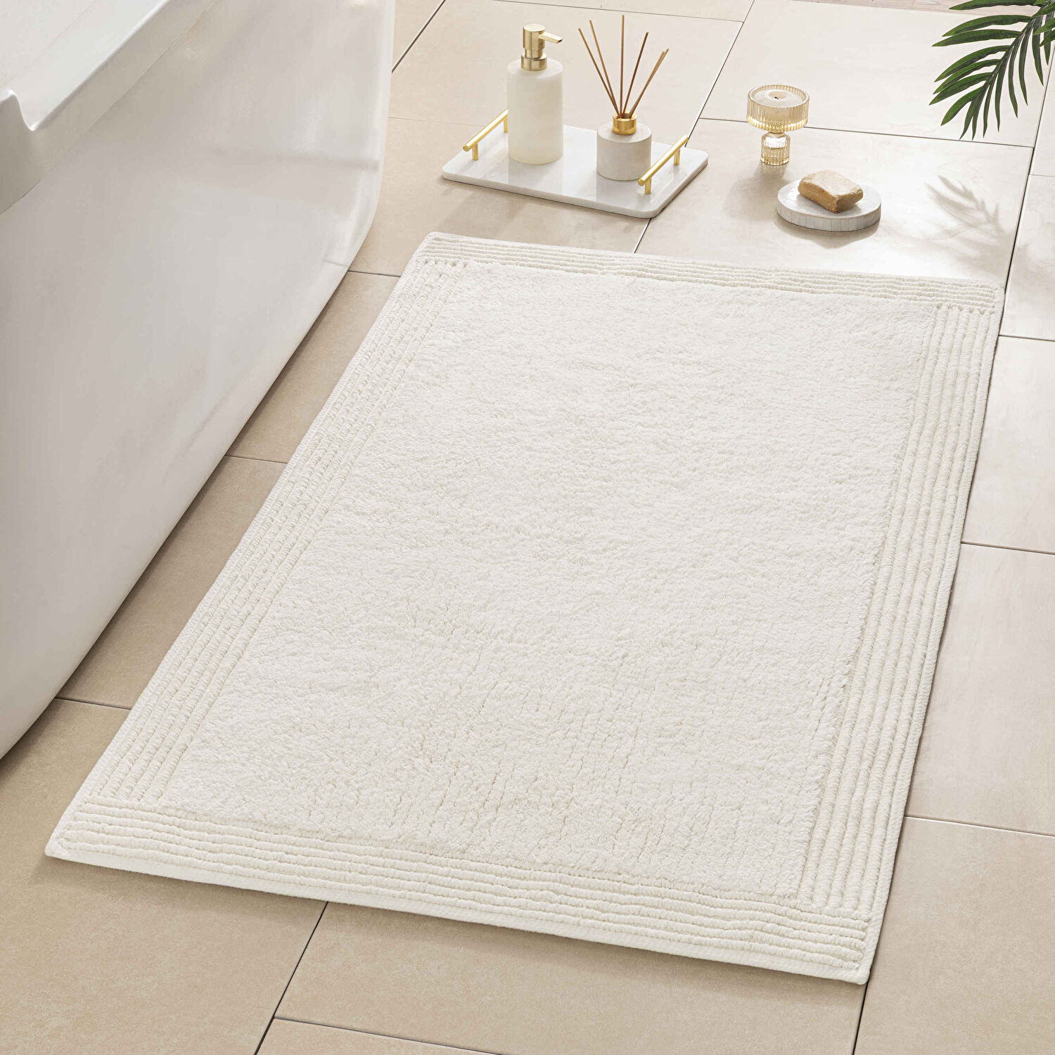 Linens Ivora 60X100 Cm Banyo Paspası Ekru