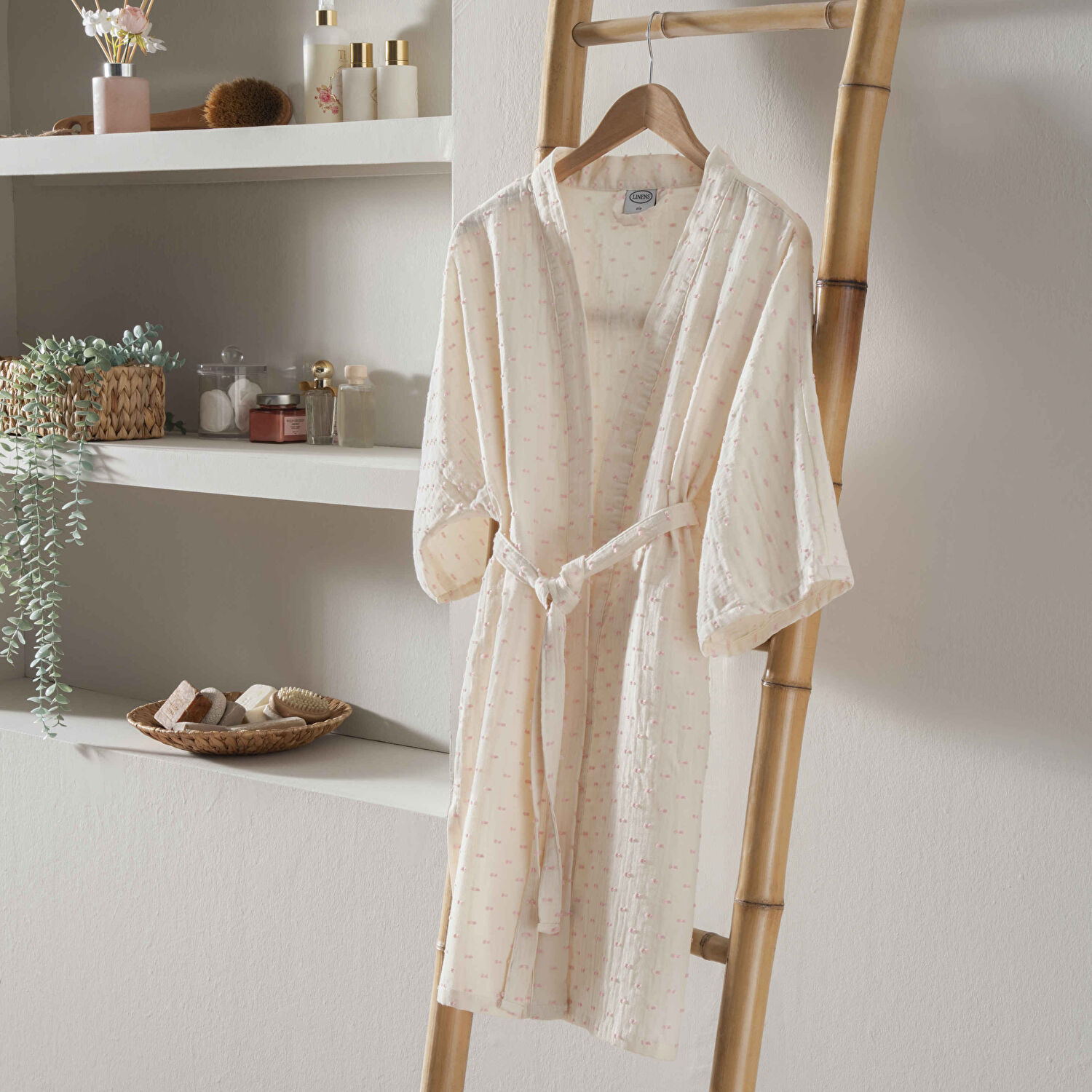 Linens Luce Kimono Standart Pembe