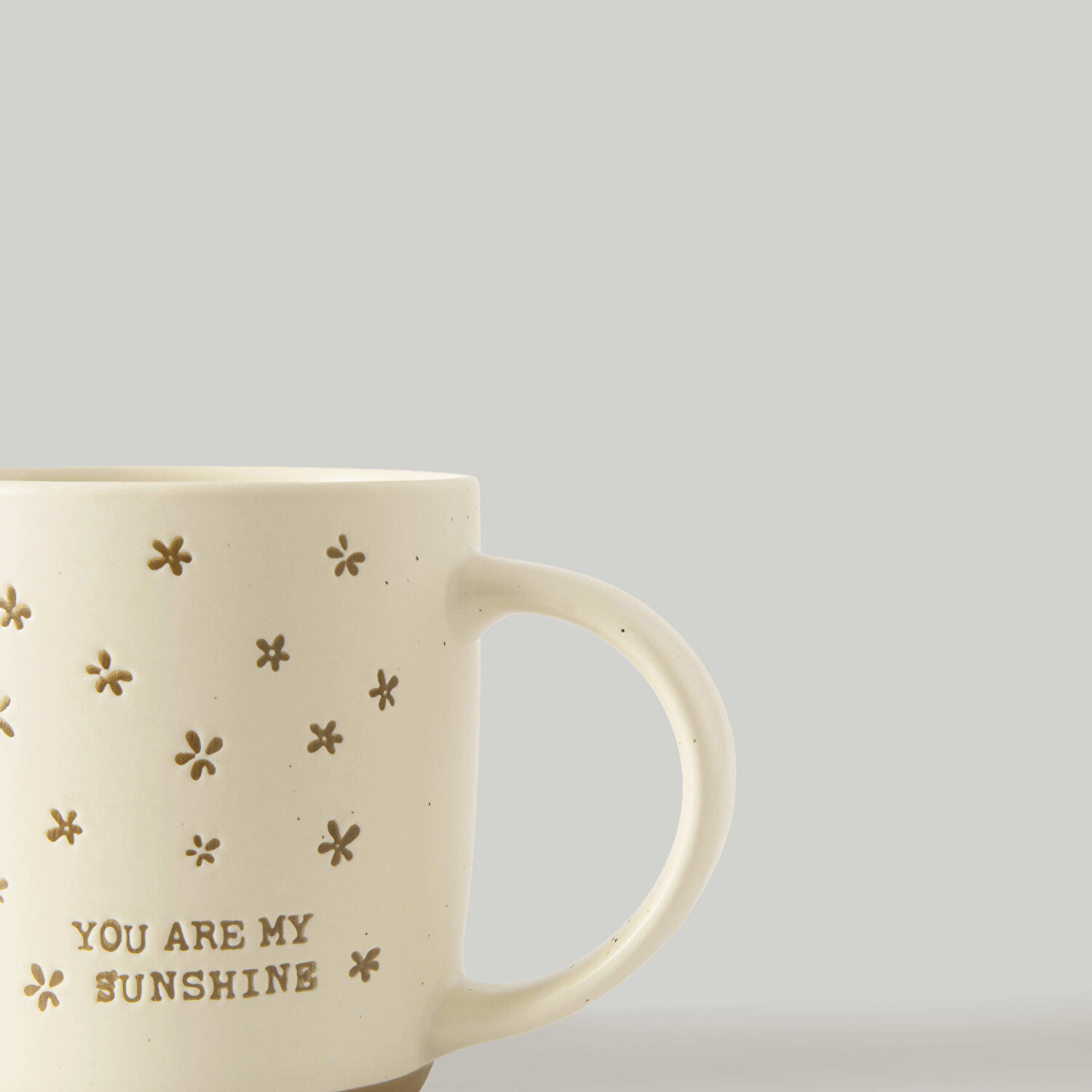 Linens Sunshine Porselen 340 ml Kupa Ekru-Kiremit
