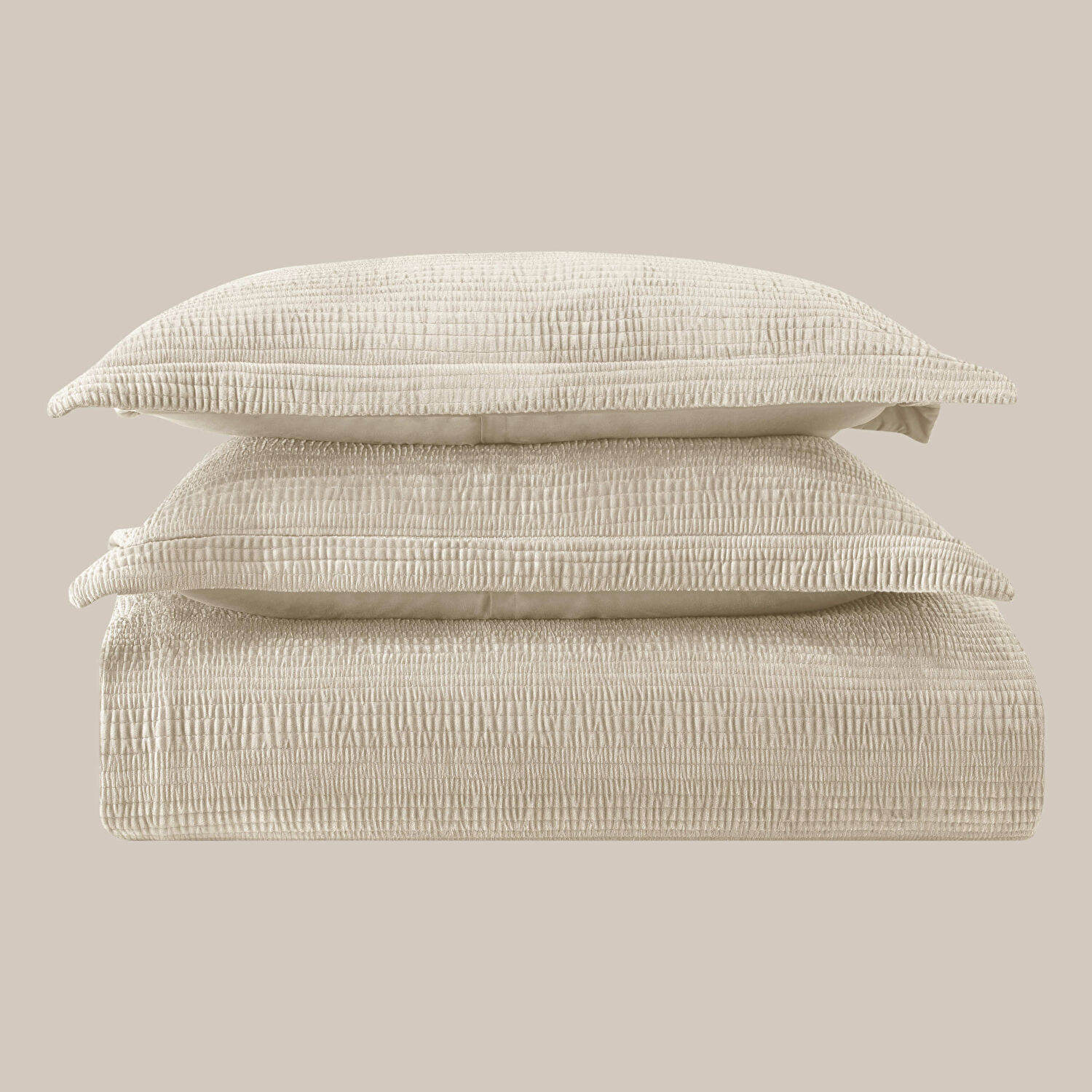 Linens Velona King Yatak Örtüsü Seti Kum