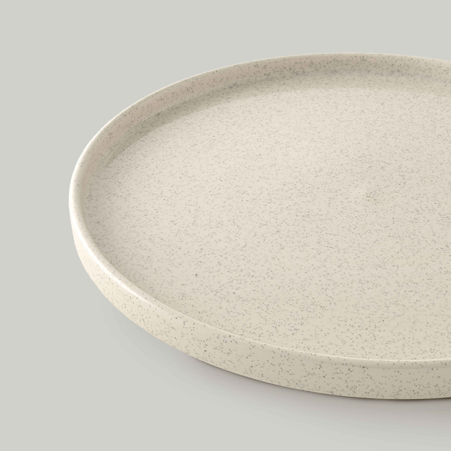 Linens Blast Seramik 27 cm Servis Tabağı Ekru