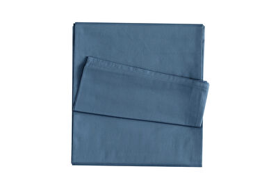 Linens Mix&Match Pamuk Saten King Size Çarşaf indigo