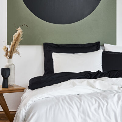 Linens Mix&Match Pamuk Saten Queen Size Lastikli Çarşaf Ekru