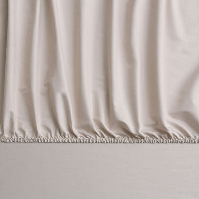 Linens Mix&Match Pamuk Saten Tek Kişilik Lastikli Çarşaf Taş