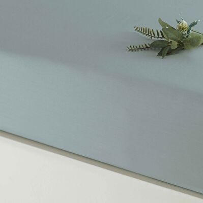 Linens Mix&Match Pamuk Saten Tek Kişilik Lastikli Çarşaf Yeşil