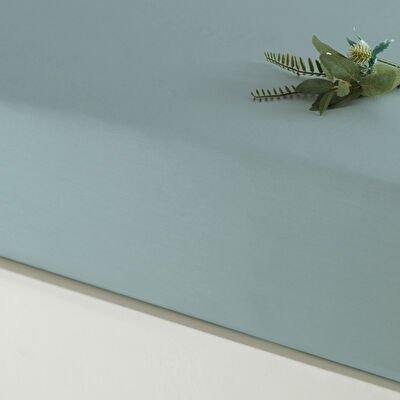 Linens Mix&Match Pamuk Saten Çift Kişilik Lastikli Çarşaf Yeşil