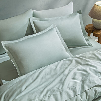 Linens Mix&Match Pamuk Saten Çift Kişilik Lastikli Çarşaf Yeşil