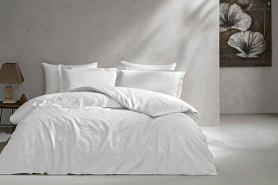 Linens Mix&Match Pamuk Saten King Size Nevresim Kılıfı Ekru