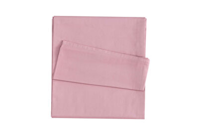 Linens Mix&Match Pamuk Saten Tek Kişilik Lastikli Çarşaf Gül Kurusu