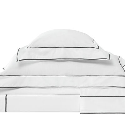 Valeron Duo Saten Çift Kişilik Nevresim Takımı Antrasit