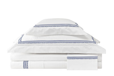 Valeron Atlas Percale King Nevresim Takımı Lacivert