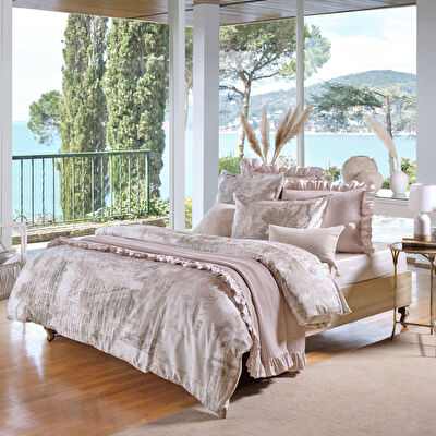 Linens Bsp Çift Kişilik Yatak Örtüsü Seti Taş