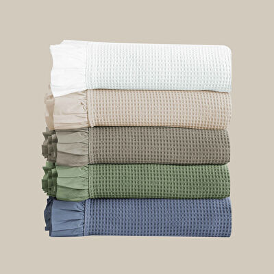 Linens Bsp Çift Kişilik Yatak Örtüsü Seti Beyaz