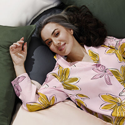 Linens X TENCEL™ Lyocell 2'li Volanlı Yastık Kılıfı Seti Bej