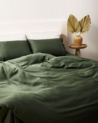 Linens X TENCEL™ Lyocell Çift Kişilik Nevresim Kılıfı Yeşil