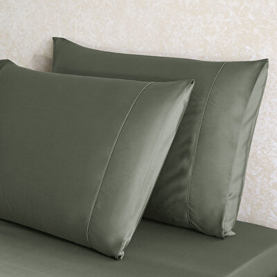 Linens X TENCEL™ Lyocell 2'li Standart Yastık Kılıfı Seti Yeşil