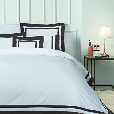 Valeron Nouveau Saten Çift Kişilik Nevresim Takımı Antrasit