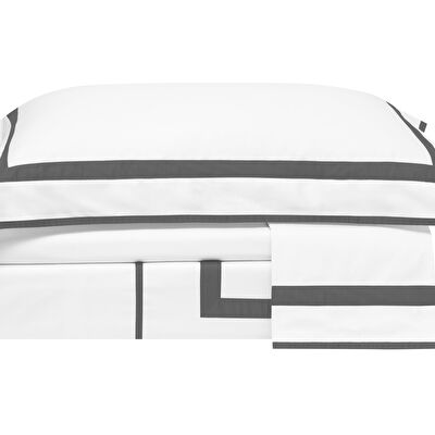 Valeron La Reve Saten Çift Kişilik Nevresim Takımı Antrasit