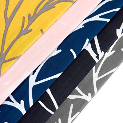 Brielle Queen Size Saten Nevresim Seti Gri